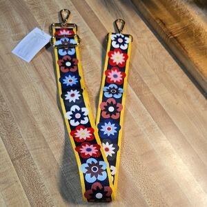 Flora Crossbody Guitar Bag Strap with Gold Hardware NWT